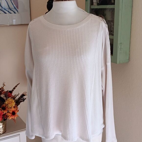 ARIAT Waffle Weave Top - Picture 1 of 7